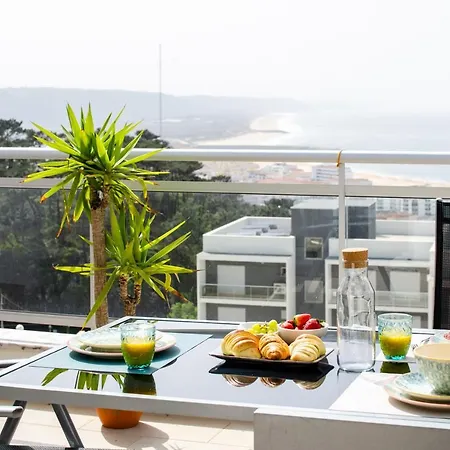 Sky Terrace - Sea Views & Bbq By Silver Prop 아파트 나자레